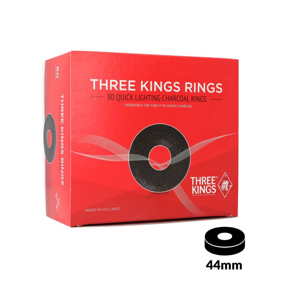 Three Kings Rings charcoal 40mm/80