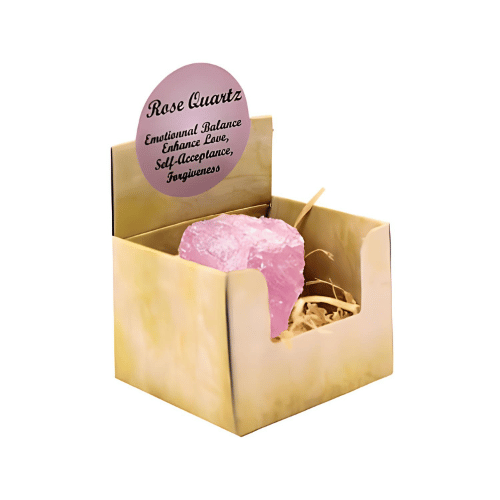 Rose Quartz Display ( 3 Pieces of 4 Shapes )