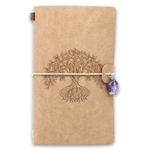 Esoteric crystal Journal Tree of Life 20x10cm