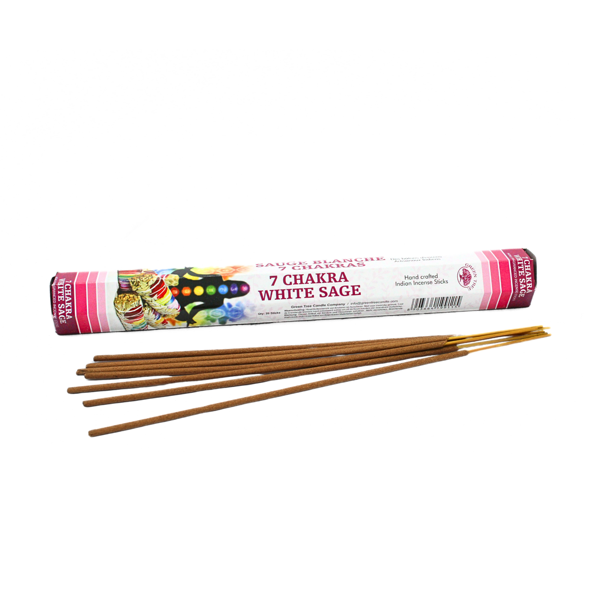 Green Tree 7 Chakra White Sage Incense