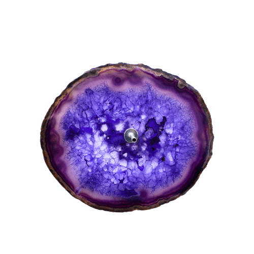 Incense holder Agate Purple
