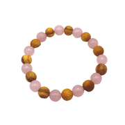 Bracelet Palo Santo and Rose Quartz