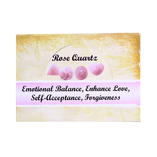 Rose Quartz Display ( 3 Pieces of 4 Shapes )