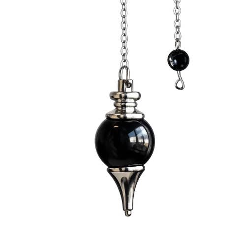 Black Obsidian Sphere Pendulum 4cm