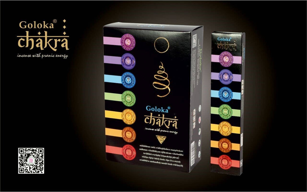 Goloka Mysterious Black Chakra Incense 15 grams