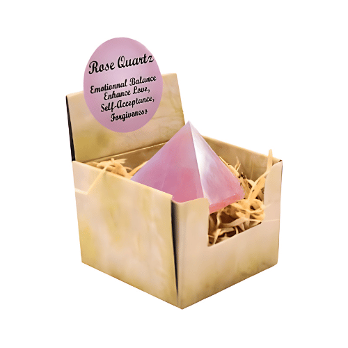 Rose Quartz Display ( 3 Pieces of 4 Shapes )