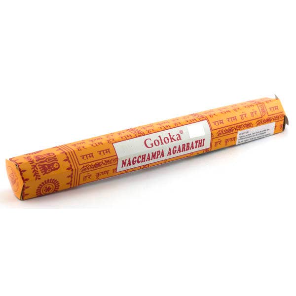 Goloka Nag Champa Incense 20 grams Hexa
