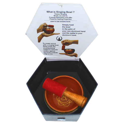 Sacral Chakra white singing bowl 10 cm