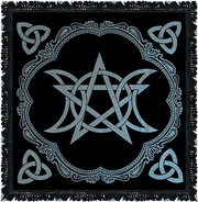 Altar Cloth Triple Moon Pentagram 60X60 cm