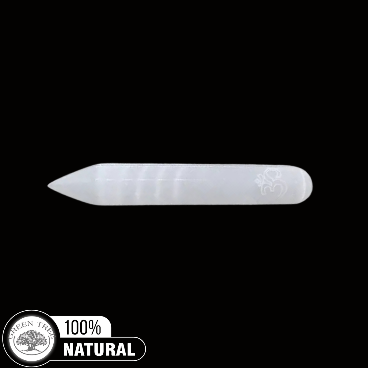 Massage Wand Selenite OM 15 cm
