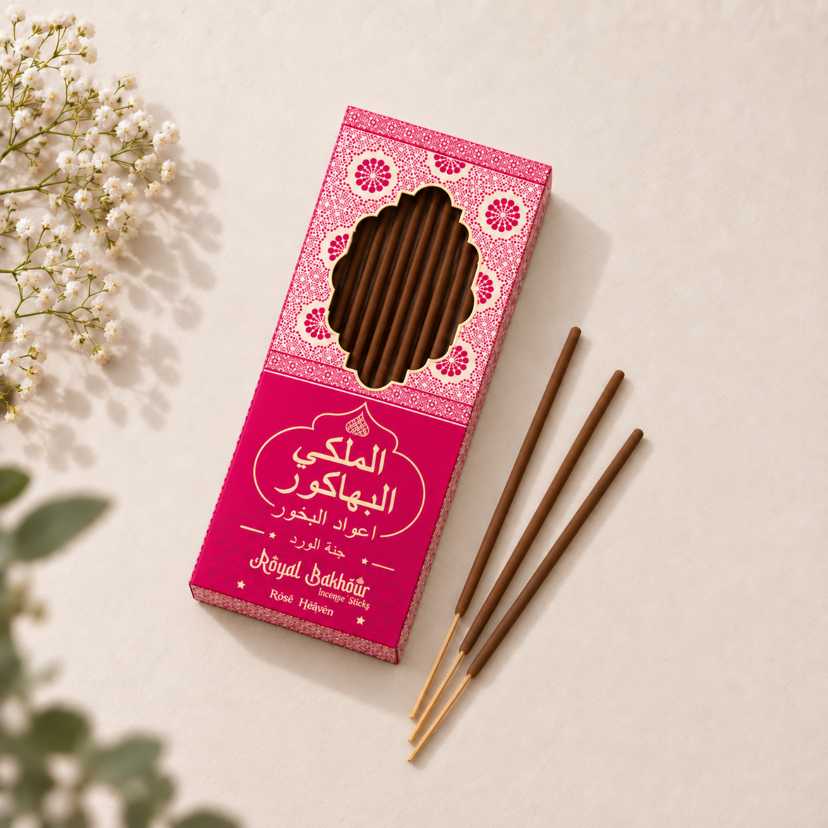 Royal Bakhoor Premium Incense Rose Heaven