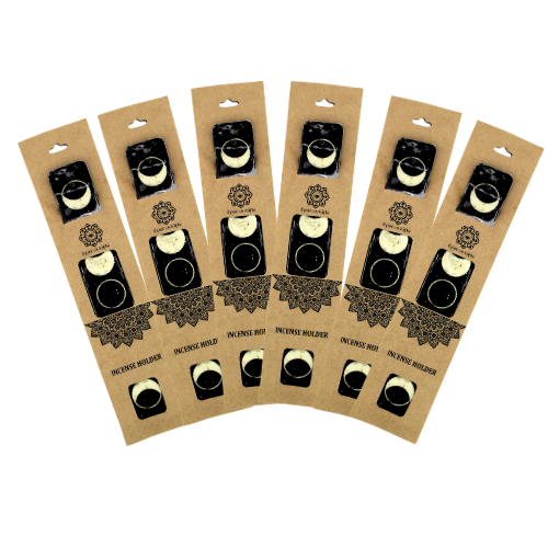Laminated Incense Holder Moon Phase Set of 6 pcs