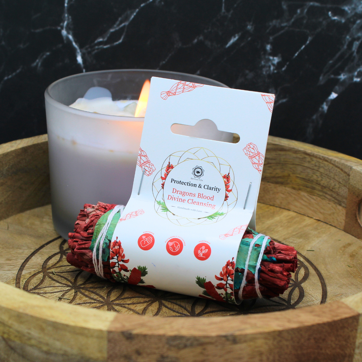 Dragons Blood Divine Cleansing Sage with label
