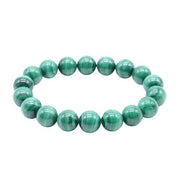 Light Malachite 'AA' beaded Bracelet 10 mm - Zambia