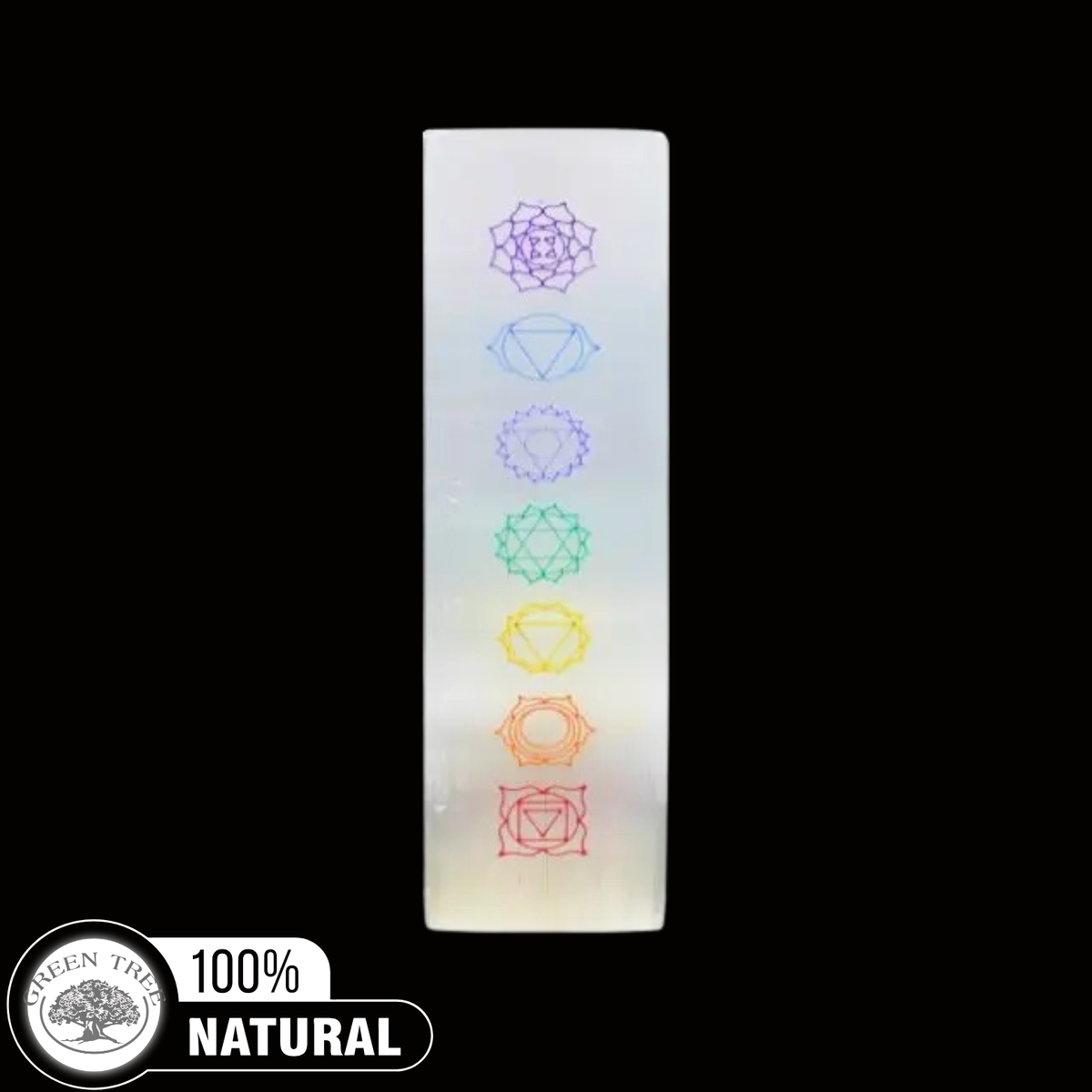 Selenite Lamp 7 Chakra 25Cm
