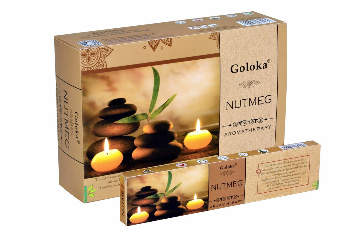 Goloka Aromatherapy Nutmeg Incense 15 grams