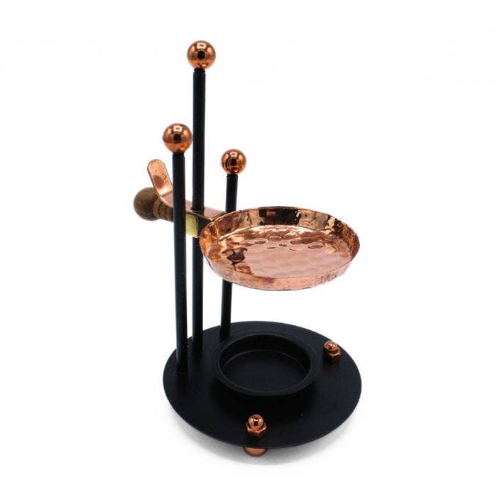 Incense Burner With Copper Pan