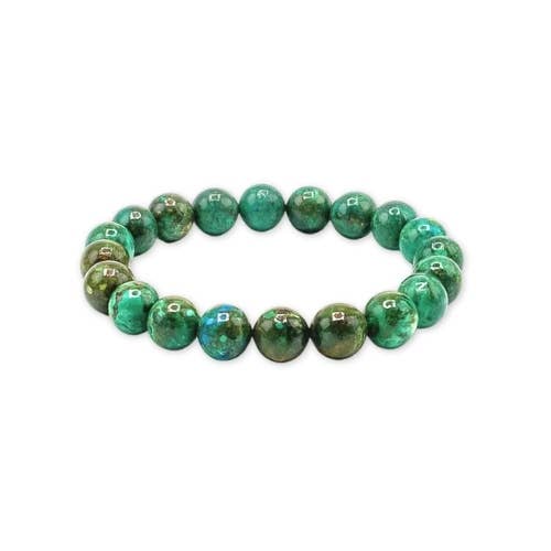 Chrysocolla 'AA' beaded Bracelet 6 mm - Peru