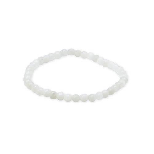 White Moostone 'AA' Bracelet 8mm - Madagascar