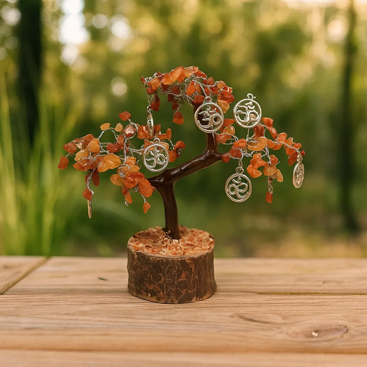 Gem Tree Carnelian with OM 160 bds