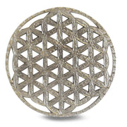 Hanging Flower of Life Nickel Finish 15cm