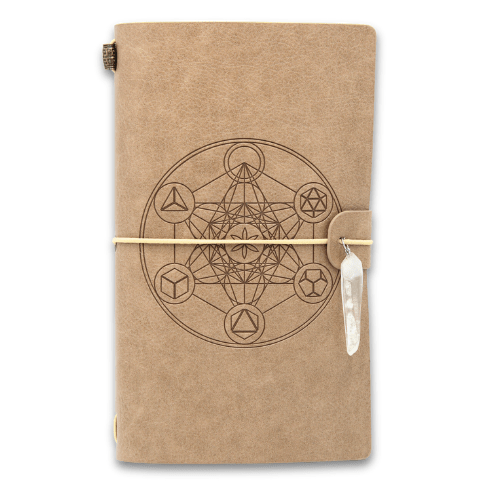 Esoteric crystal Journal Metraton 20x10cm
