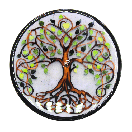 Coaster & Incense Holder - Tree of Life 2 pcs