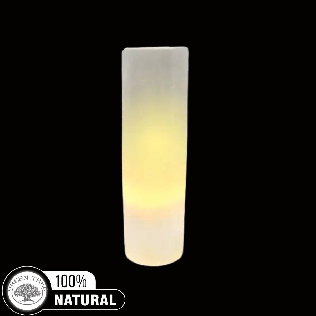 Selenite Lamp Cylindre 30 cm