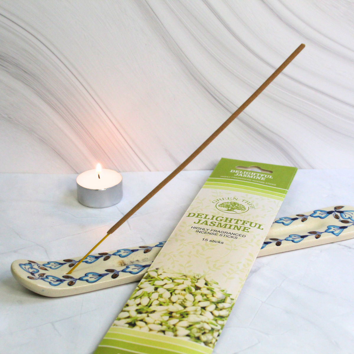 Green Tree Delightful Jasmine Incense 15 Sticks