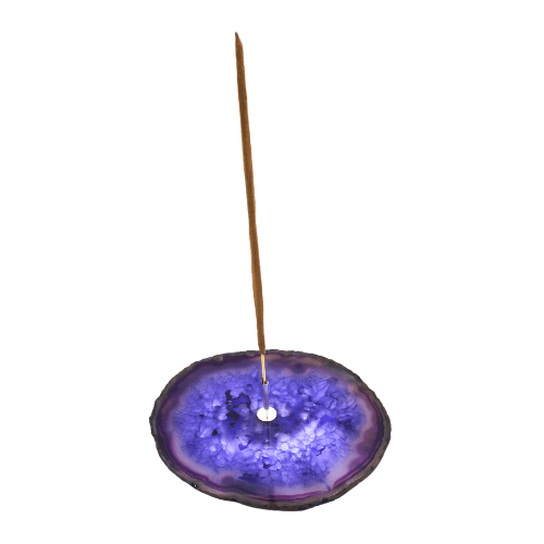 Incense holder Agate Purple