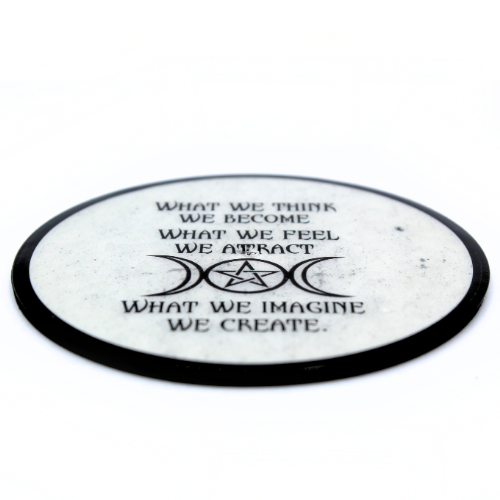 Coaster & Incense Holder - Triple Moon & Star 2 pcs.