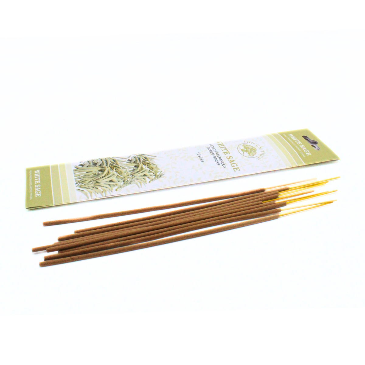 Green Tree White Sage Incense 15 Sticks