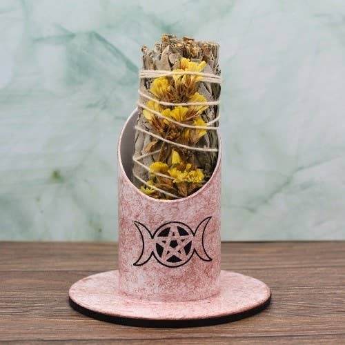 Iron Sage Burner Triple Moon & Star 9x8.5 cm