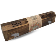 Green Tree Mandala Elephant Box Incense Holder