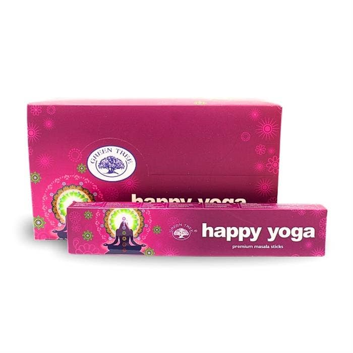 Green Tree Happy Yoga Natural Masala Incense 15 gr