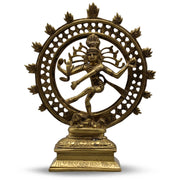 Natraj Dancing Double Ring (Brown Gold Finish) 9"