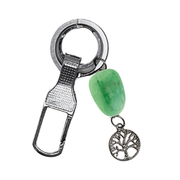 Keychain - Tree of Life & Green Aventurine Set of 6 pcs