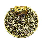 Golden Elephant Incense Holder Set 6 Unit