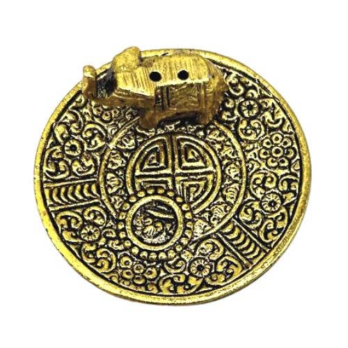 Golden Elephant Incense Holder Set 6 Unit