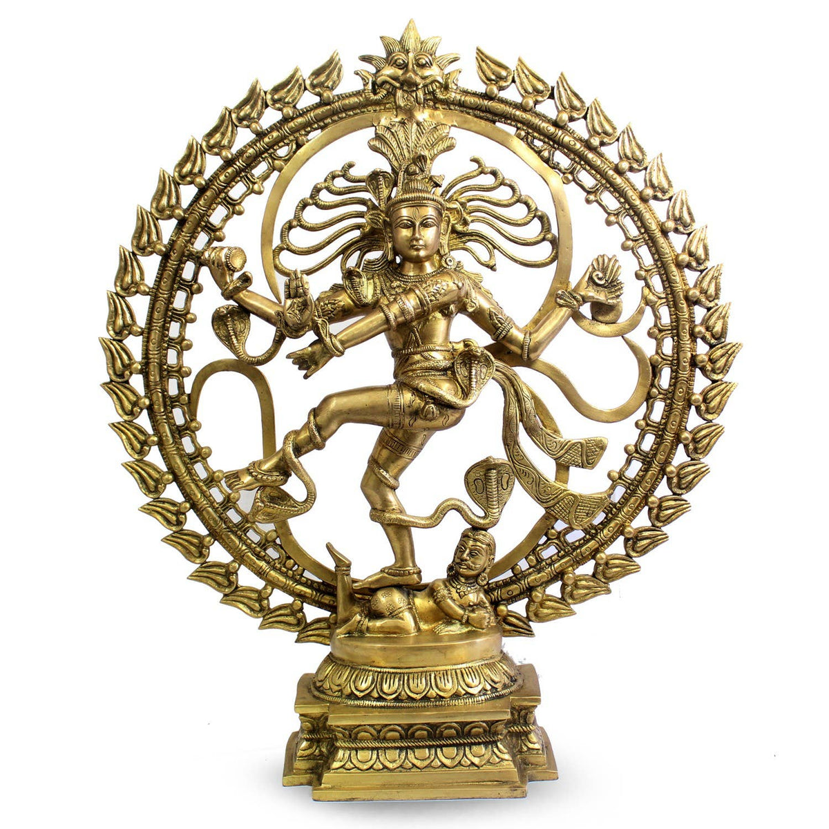 Natraj Dancing Tripple Ring & Om 25"