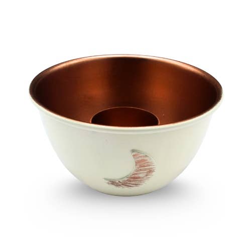 Sage Bowl Crescent Moon Ivory & Copper