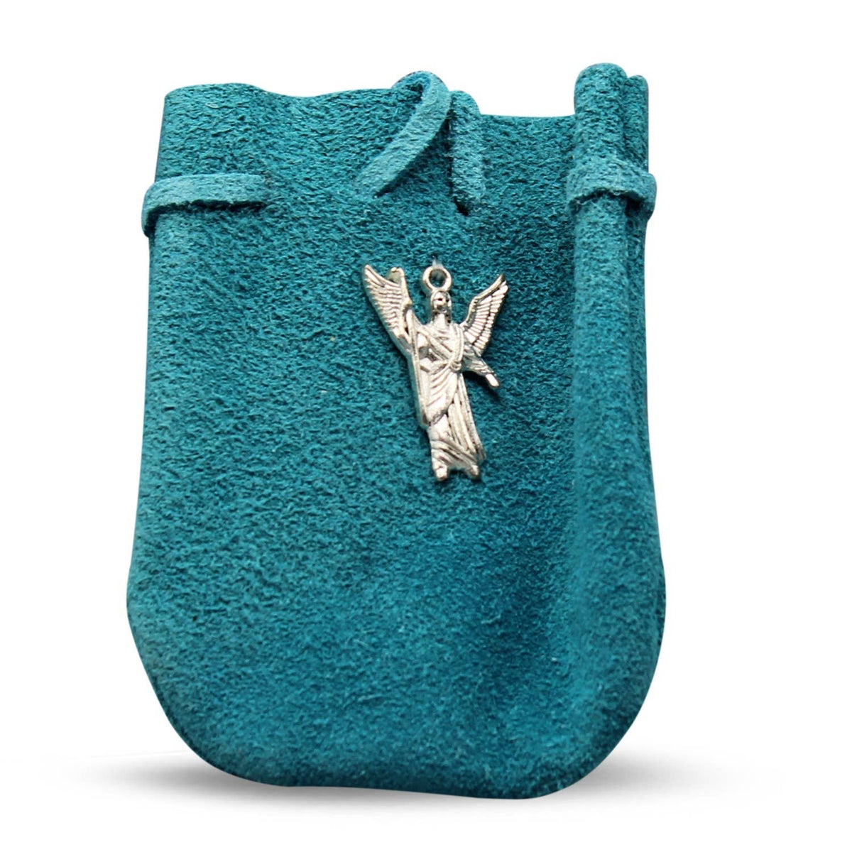 Pouche - Suede Rounded With Strap Tq Raphael 3.25" x 2.75"