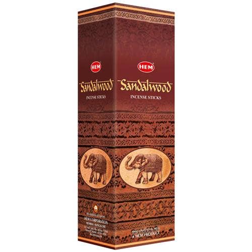 Hem Sandalwood Square (25 x 8 Sticks)