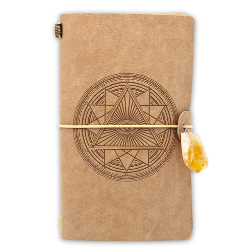 Esoteric crystal Journal Eye of Horus 20x10cm