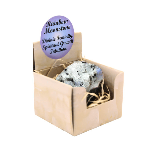 Rainbow Moonstone Display ( 3 Pieces of 4 Shapes )