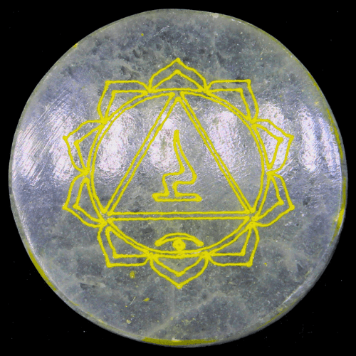 Seleniet Cirkel 7 Chakra's 4cm 7 st.