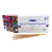 Satya Assorted Pack #1 Incense (12 boxes) 15 grams