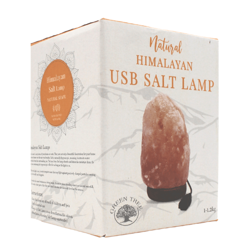 USB Himalayan Salt Lamp Orange 1kg