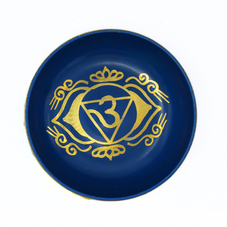 Third Eye Chakra Singing Bowl Cobalt Blue - 5 inch