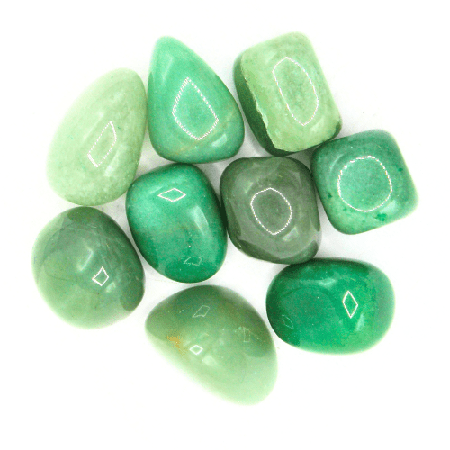 Green Aventurine 'A' Tumbled Stones 200 gr